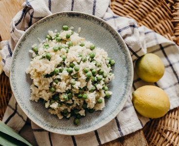 Pomidor və indau ilə rizotto