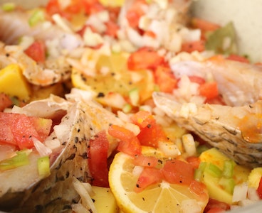 Belamur baliğindan buğlama